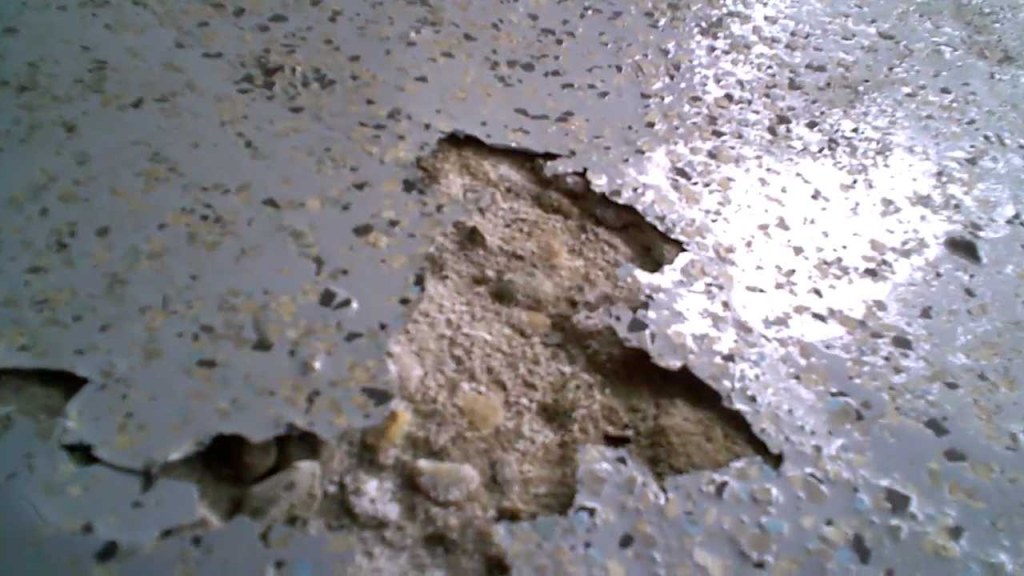 Picture of: Reasons you have a DIY peeling epoxy floor