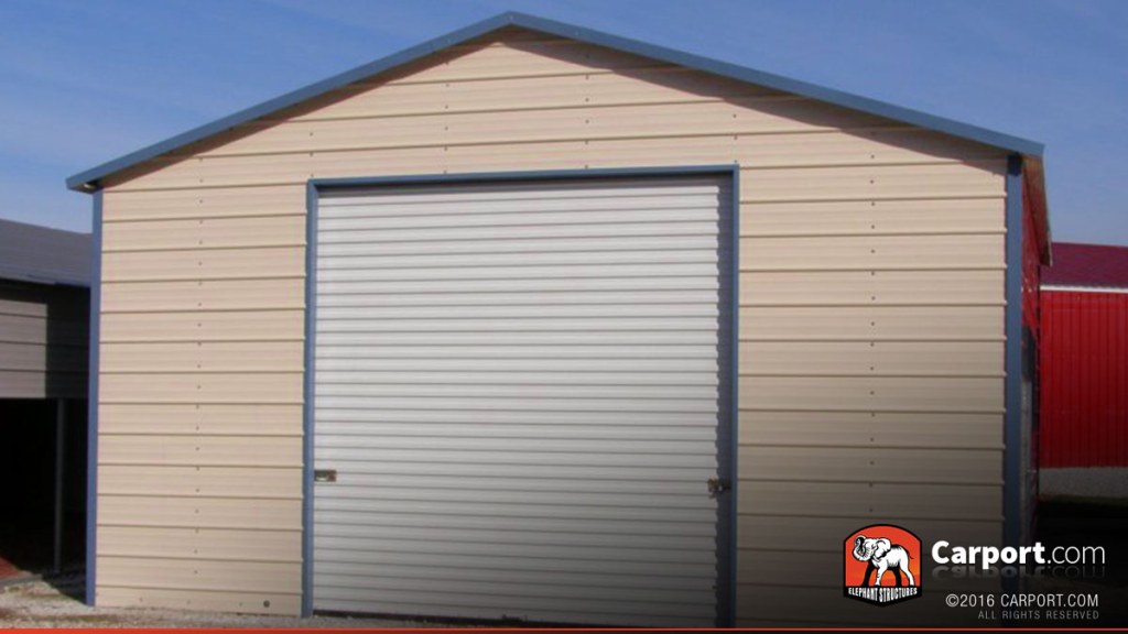 Picture of: ‘ x ‘ Metal Garage Boxed Eave Roof